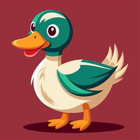 Premium Vector Cute Duck In Cartoon