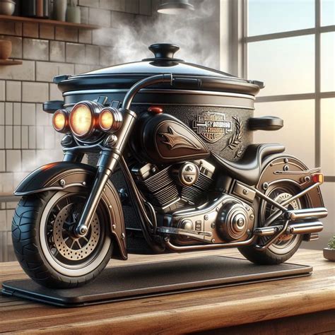 Harley Davidson Shaped Slow Cooker Rev Up Your Cooking Game