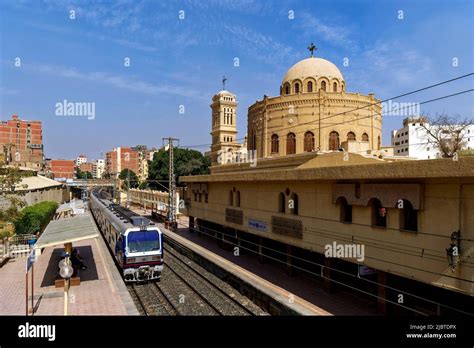 Egypt Cairo Old Cairo Coptic District Mar Girgis Subway Station