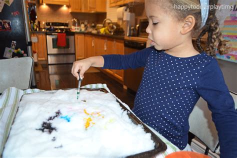 Snow Art - Happy Toddler Playtime