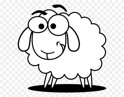 Funny Sheep Outline Clip Art Funny Black And White Clipart Stunning