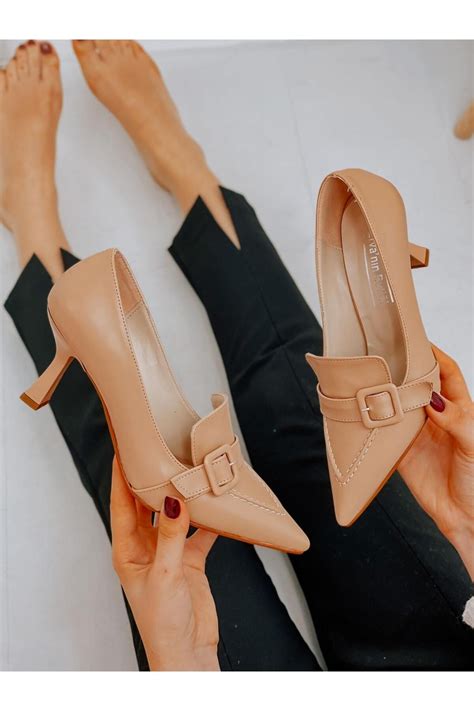 Ervanin But Nude Cilt Kahlo Toka Detay Kad N Stiletto Fiyat Yorumlar Trendyol