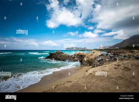 La Playa De Falasarna Isla De Creta Grecia Falassarna Es Una De Las