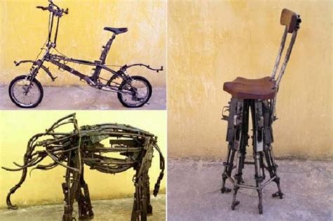 Artists In Mozambique Are Transforming Weapons Into Art