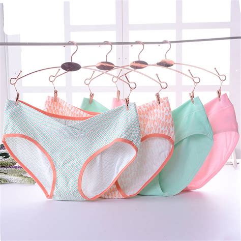 4pcs Cotton Pregnant Women Underwear Set U Shaped Low Waist Cotton