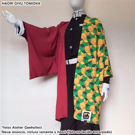 Haori Cosplay Giyu Tomioka Capa Kimono Anime Demon Slayer Kimetsu No