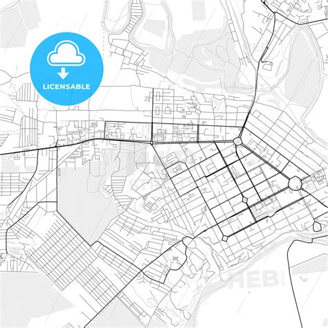 vector map novocherkassk russia hebstreits