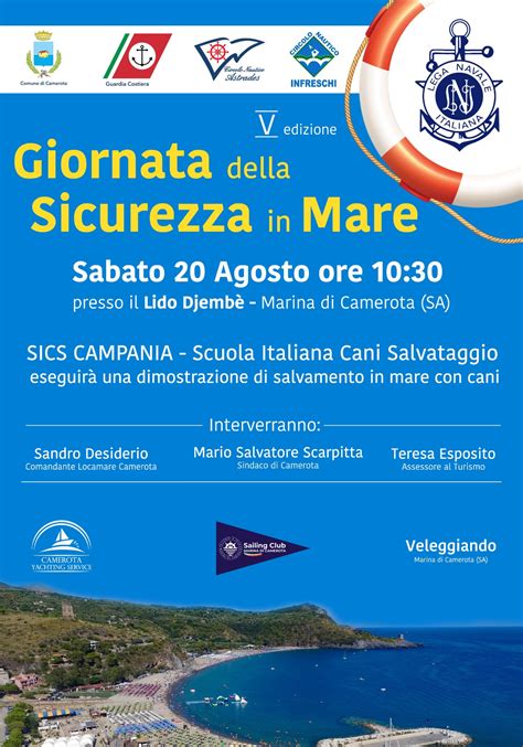 Marina Di Camerota Giornata Della Sicurezza In Mare V Edizione