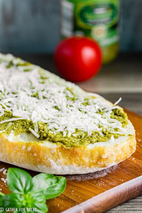 Cheesy Pesto Bread Gather For Bread