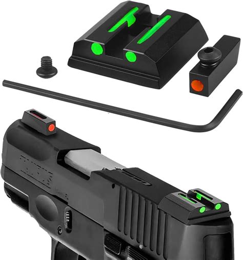 No Tritium Fiber Optic Sights For Taurus G2C PT111 G3 TX22 G2 709 G2S