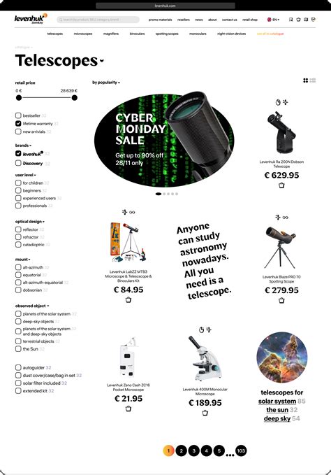Levenhuk website
