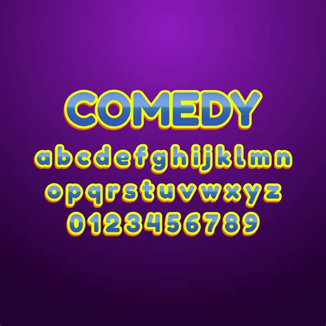 comedy font alphabet 3449953 Vector Art at Vecteezy