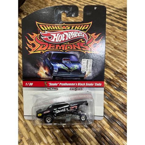 Hot Wheels Dragstrip Demons Snake Phrudhommes Black Snake Cuda Plymouth Funny Car Shopee Malaysia