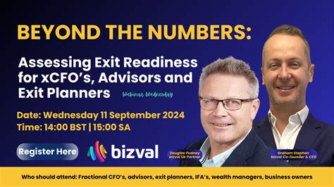 Beyond The Numbers Assessing Exit Readiness For Xcfos And Advisors