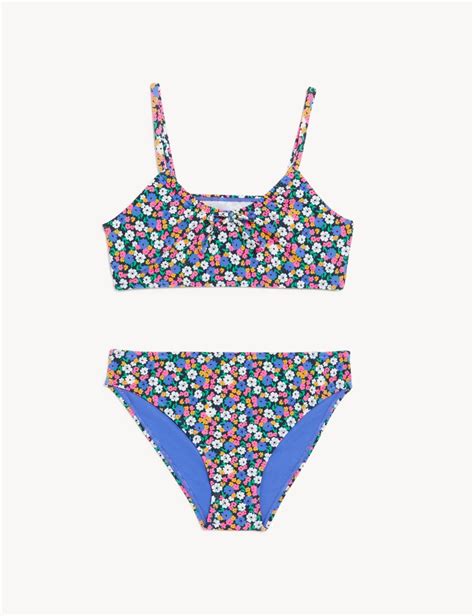 Çiçek Desenli Bikini Takımı 6 16 Yaş Marks Spencer