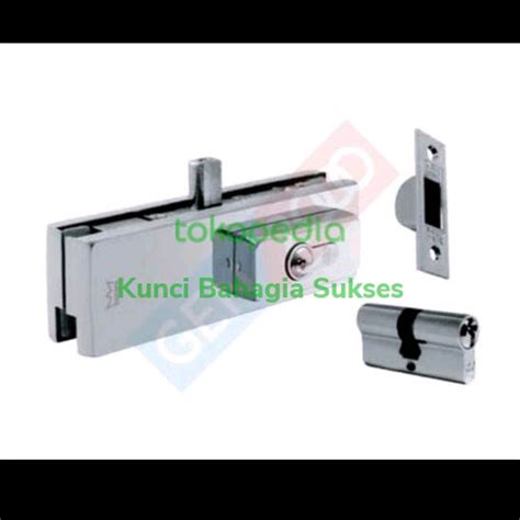 Jual KUNCI PINTU KACA FRAMELESS DORMA US 10 CYLINDER PATCH FITTING