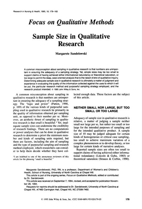 Quantitative Research Design Sample