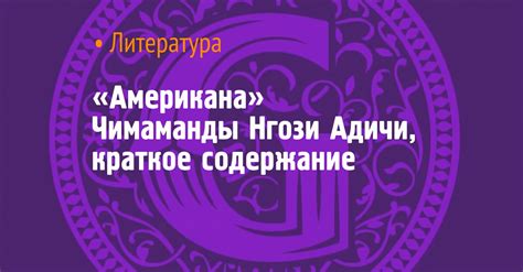 «Американа» Чимаманды Нгози Адичи, краткое содержание