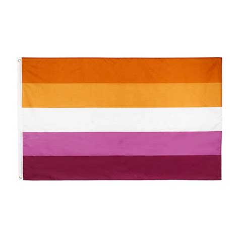 3x5feet Lesbian Sunset Flag Lesbian Flag Lgbt Flag Gay Pride Lgbtq