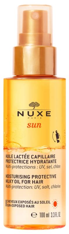 Huile lactée capillaire protectrice hydratante Nuxe sun protection