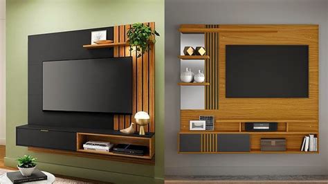 Top Lcd Wall Unit Cabnit Design For Drawing Rooms Modern Wooden