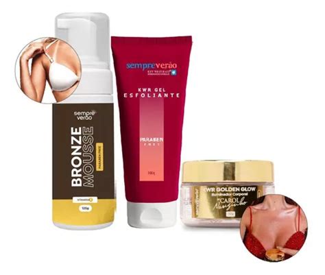 Kit Autobronzeador Em Mousse G Esfoliante Golden Glow Mercadolivre