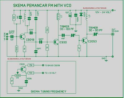 Skema Pemancar FM With VCO Oscilator BLOGKAMARKU