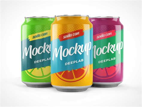 Soda Can Set Psd Mockup Free Psd Templates