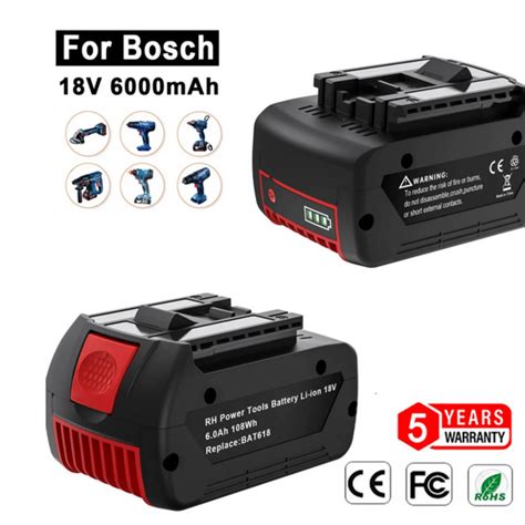 For Bosch V Mah Battery Bat Rechargeable Battery