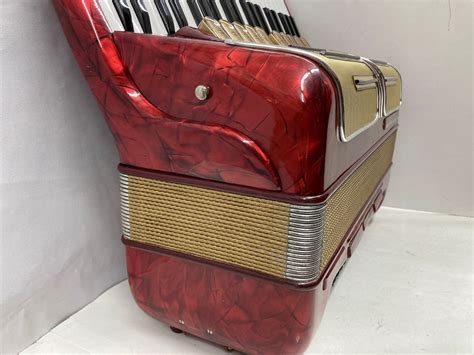 Hohner Favorit Ivp Piano Accordion Lmmh 41 Keys 120 Bass Red