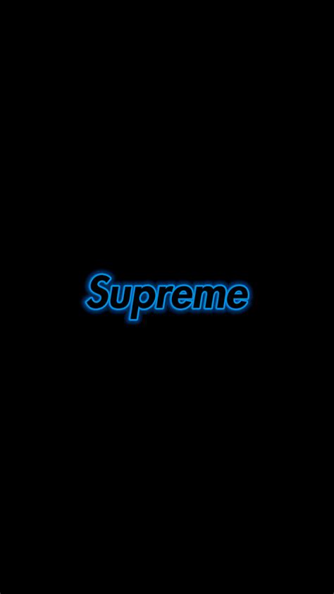 Supreme Neon Coral Blue Wallpaper