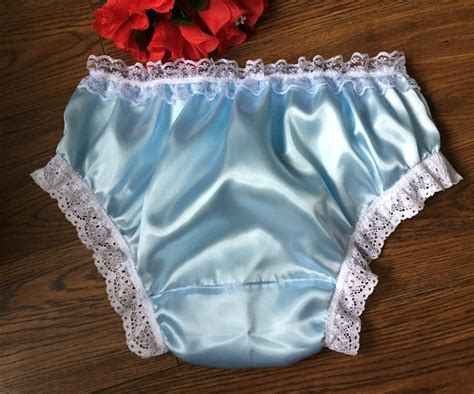 Baby Blue Bikini Panties Sensually Soft Satin Sissy Knickers Etsy