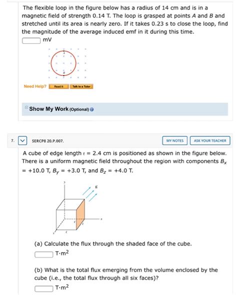 Solved The Flexible Loop In The Figure Below Has A Radius Of Chegg