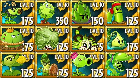 All Green Premium Plants Power Up Vs Pvz 2 Final Bosses Plants Vs Zombies 2 Mod Youtube