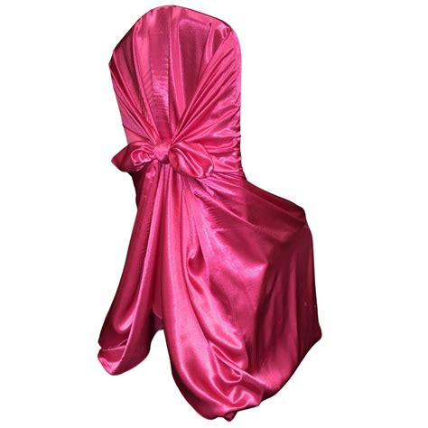Hot Pink Satin Chaircover