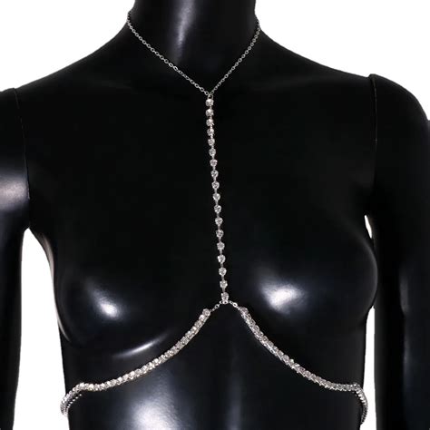 Body Jewelry Sexy Chest Chain Bikini Belly Chains For Women Cross Waist