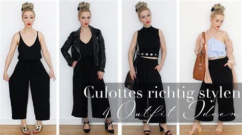 Culottes Richtig Stylen Outfit Ideen Lookbook Youtube