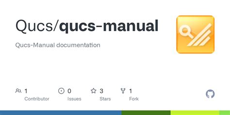 GitHub - Qucs/qucs-manual: Qucs-Manual documentation