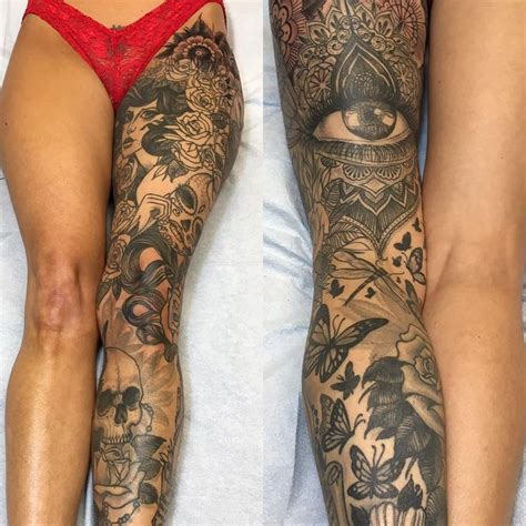 Instagram Leg Tattoos Women Girl Leg Tattoos Full Leg Tattoos