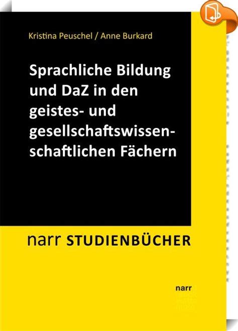 Sprachliche Bildung Und Deutsch Als Zweitsprache Sprachliche