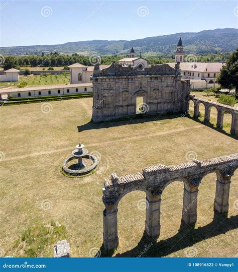 Aerial View Of The Certosa Di Serra San Bruno Vibo Valentia Calabria