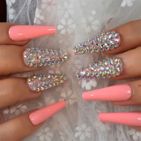 Light Pink Acrylic Nail Designs