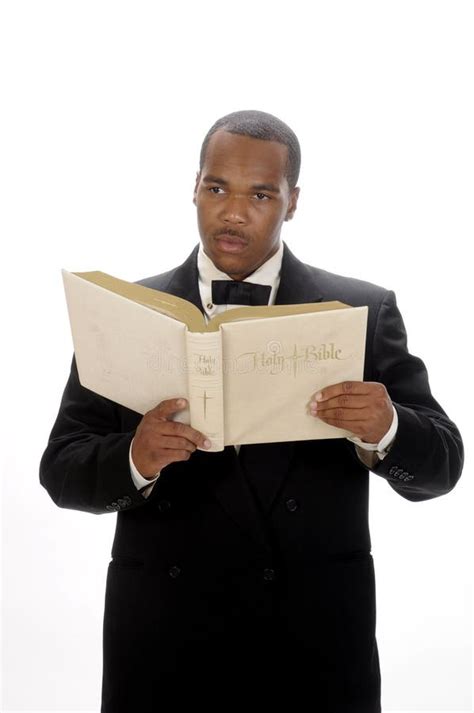 African American Preacher Giving Sermon Stock Photo Image Of Bible