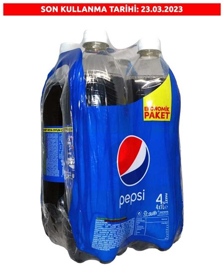 Pepsi Kola 1 lt Pet X 4 lü Ekonomik Paket FmcgStore