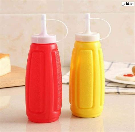 3pc Reusable Small Pack Plastic Picnic Condiment 8oz Squeeze Dispenser