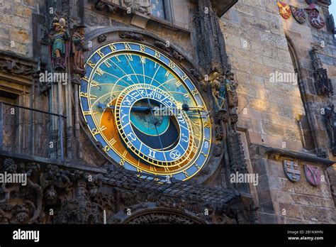 Prague astronomical clock Stock Photo - Alamy