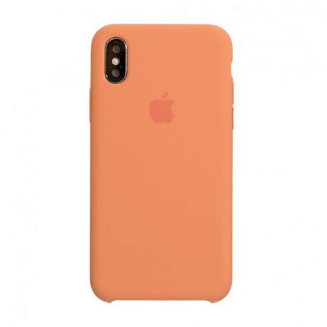 Original Silicone Case Apple iPhone X Apple iPhone XS Peach по цене 1 ...