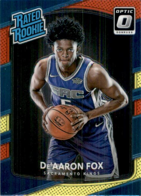 Donruss Optic Mega Box Rated Rookie Red Yellow De Aaron Fox Rr