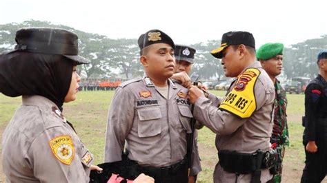 Persiapan Hadapi Pemilu Kapolres Padangsidimpuan Apel Gelar Pasukan