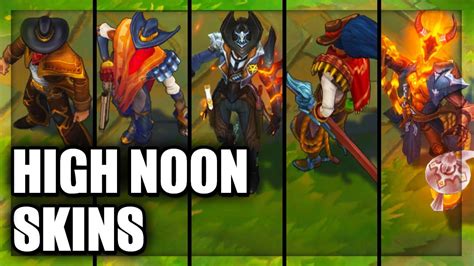 All High Noon Skins Spotlight Lucian Jhin Thresh Yasuo Urgot Twisted